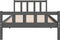 vidaXL - Bedframe - massief - hout - grijs - 100x200 - cm