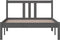 vidaXL - Bedframe - massief - hout - grijs - 100x200 - cm
