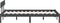 vidaXL - Bedframe - massief - hout - grijs - 120x190 - cm