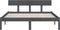 vidaXL - Bedframe - massief - hout - grijs - 120x190 - cm
