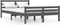 vidaXL - Bedframe - massief - hout - grijs - 120x200 - cm