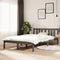 vidaXL - Bedframe - massief - hout - grijs - 120x200 - cm