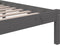 vidaXL - Bedframe - massief - hout - grijs - 120x200 - cm