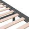 vidaXL - Bedframe - massief - hout - grijs - 120x200 - cm
