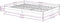 vidaXL - Bedframe - massief - hout - grijs - 135x190 - cm