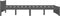 vidaXL - Bedframe - massief - hout - grijs - 135x190 - cm