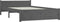 vidaXL - Bedframe - massief - hout - grijs - 135x190 - cm