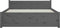 vidaXL - Bedframe - massief - hout - grijs - 135x190 - cm