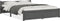 vidaXL - Bedframe - massief - hout - grijs - 135x190 - cm