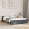 vidaXL - Bedframe - massief - hout - grijs - 135x190 - cm