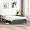 vidaXL - Bedframe - massief - hout - grijs - 135x190 - cm