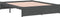 vidaXL - Bedframe - massief - hout - grijs - 135x190 - cm