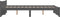 vidaXL - Bedframe - massief - hout - grijs - 135x190 - cm