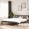 vidaXL - Bedframe - massief - hout - grijs - 140x190 - cm