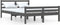vidaXL - Bedframe - massief - hout - grijs - 140x200 - cm