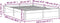 vidaXL - Bedframe - massief - hout - grijs - 140x200 - cm