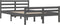 vidaXL - Bedframe - massief - hout - grijs - 140x200 - cm