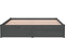 vidaXL - Bedframe - massief - hout - grijs - 140x200 - cm