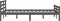 vidaXL - Bedframe - massief - hout - grijs - 140x200 - cm