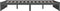 vidaXL - Bedframe - massief - hout - grijs - 140x200 - cm