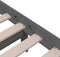 vidaXL - Bedframe - massief - hout - grijs - 140x200 - cm