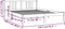 vidaXL - Bedframe - massief - hout - grijs - 150x200 - cm