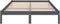 vidaXL - Bedframe - massief - hout - grijs - 150x200 - cm