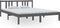 vidaXL - Bedframe - massief - hout - grijs - 150x200 - cm