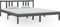 vidaXL - Bedframe - massief - hout - grijs - 160x200 - cm