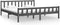 vidaXL - Bedframe - massief - hout - grijs - 180x200 - cm