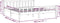 vidaXL - Bedframe - massief - hout - grijs - 180x200 - cm