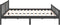 vidaXL - Bedframe - massief - hout - grijs - 180x200 - cm