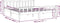 vidaXL - Bedframe - massief - hout - grijs - 180x200 - cm