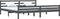 vidaXL - Bedframe - massief - hout - grijs - 200x200 - cm