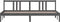vidaXL - Bedframe - massief - hout - grijs - 200x200 - cm