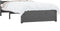 vidaXL - Bedframe - massief - hout - grijs - 75x190 - cm
