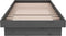 vidaXL - Bedframe - massief - hout - grijs - 75x190 - cm