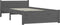 vidaXL - Bedframe - massief - hout - grijs - 75x190 - cm