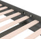 vidaXL - Bedframe - massief - hout - grijs - 75x190 - cm