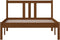 vidaXL - Bedframe - massief - hout - honingbruin - 100x200 - cm