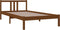 vidaXL - Bedframe - massief - hout - honingbruin - 100x200 - cm