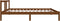 vidaXL - Bedframe - massief - hout - honingbruin - 100x200 - cm