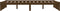 vidaXL - Bedframe - massief - hout - honingbruin - 120x190 - cm