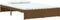 vidaXL - Bedframe - massief - hout - honingbruin - 120x190 - cm