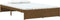 vidaXL - Bedframe - massief - hout - honingbruin - 120x190 - cm