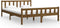 vidaXL - Bedframe - massief - hout - honingbruin - 120x200 - cm