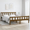 vidaXL - Bedframe - massief - hout - honingbruin - 120x200 - cm