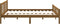 vidaXL - Bedframe - massief - hout - honingbruin - 120x200 - cm