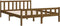 vidaXL - Bedframe - massief - hout - honingbruin - 120x200 - cm