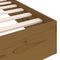 vidaXL - Bedframe - massief - hout - honingbruin - 120x200 - cm